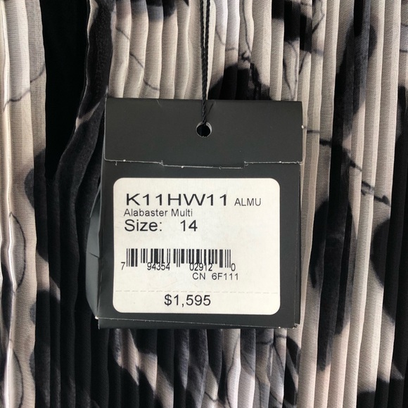 NEW ✨ St.John Pleated Floral Maxi Dress 14 - Picture 4 of 8